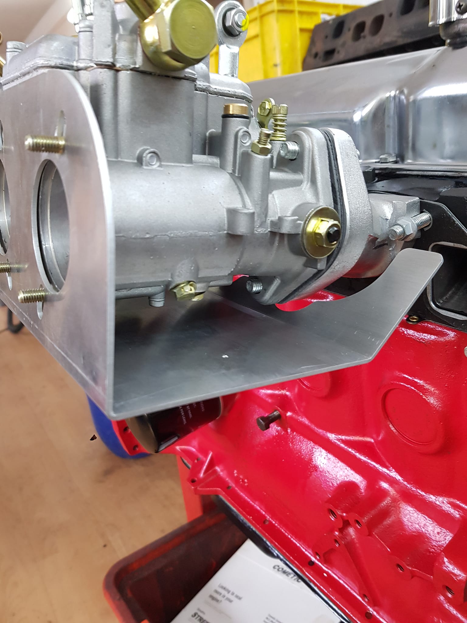 Hitzeabschirmblech 40-48er Weber DCOE, Alu – Bild 3